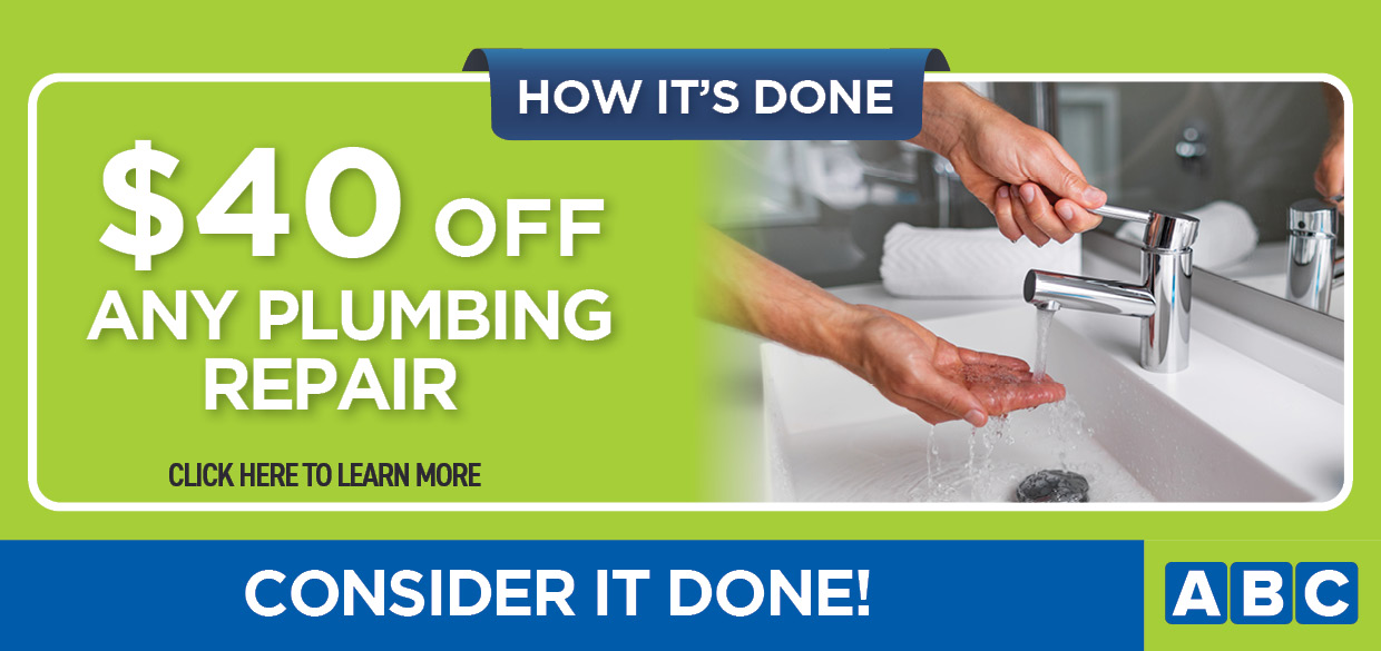 $40 off Any Plumbing Repair